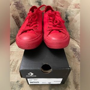 Size 8.5 women red converse
